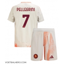 AS Roma Lorenzo Pellegrini #7 Uit tenue Kids 2024-25 Korte Mouwen (+ broek)