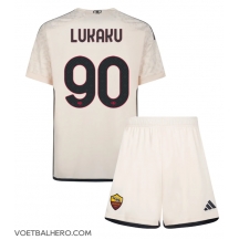 AS Roma Romelu Lukaku #90 Uit tenue Kids 2023-24 Korte Mouwen (+ broek)