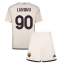 AS Roma Romelu Lukaku #90 Uit tenue Kids 2023-24 Korte Mouwen (+ broek)