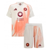 AS Roma Uit tenue Kids 2024-25 Korte Mouwen (+ broek)