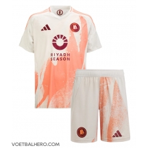 AS Roma Uit tenue Kids 2024-25 Korte Mouwen (+ broek)