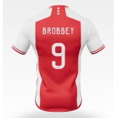 Ajax Brian Brobbey #9 Thuis tenue 2023-24 Korte Mouwen