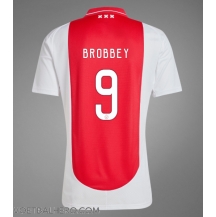 Ajax Brian Brobbey #9 Thuis tenue 2024-25 Korte Mouwen