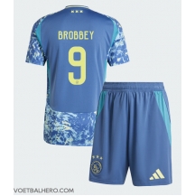 Ajax Brian Brobbey #9 Uit tenue Kids 2024-25 Korte Mouwen (+ broek)