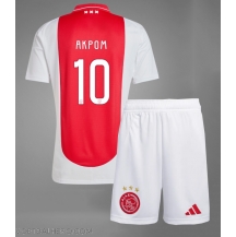 Ajax Chuba Akpom #10 Thuis tenue Kids 2024-25 Korte Mouwen (+ broek)