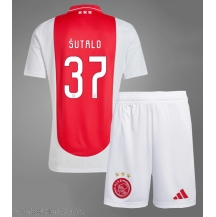 Ajax Josip Sutalo #37 Thuis tenue Kids 2024-25 Korte Mouwen (+ broek)