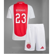 Ajax Steven Berghuis #23 Thuis tenue Kids 2024-25 Korte Mouwen (+ broek)