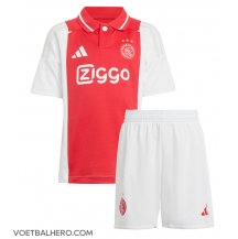 Ajax Thuis tenue Kids 2024-25 Korte Mouwen (+ broek)