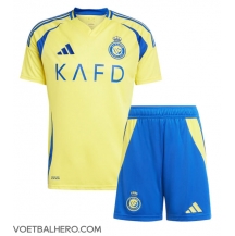 Al-Nassr Thuis tenue Kids 2024-25 Korte Mouwen (+ broek)