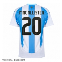 Argentinië Alexis Mac Allister #20 Thuis tenue Copa America 2024 Korte Mouwen