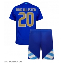 Argentinië Alexis Mac Allister #20 Uit tenue Kids Copa America 2024 Korte Mouwen (+ broek)