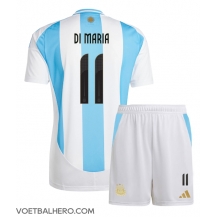 Argentinië Angel Di Maria #11 Thuis tenue Kids Copa America 2024 Korte Mouwen (+ broek)