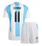 Argentinië Angel Di Maria #11 Thuis tenue Kids Copa America 2024 Korte Mouwen (+ broek)