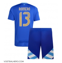 Argentinië Cristian Romero #13 Uit tenue Kids Copa America 2024 Korte Mouwen (+ broek)