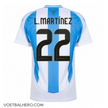 Argentinië Lautaro Martinez #22 Thuis tenue Copa America 2024 Korte Mouwen