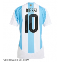 Argentinië Lionel Messi #10 Thuis tenue Dames Copa America 2024 Korte Mouwen