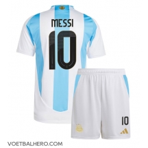 Argentinië Lionel Messi #10 Thuis tenue Kids Copa America 2024 Korte Mouwen (+ broek)