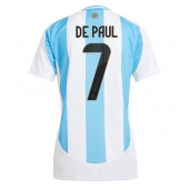 Argentinië Rodrigo De Paul #7 Thuis tenue Dames Copa America 2024 Korte Mouwen