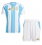 Argentinië Thuis tenue Kids Copa America 2024 Korte Mouwen (+ broek)