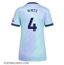 Arsenal Ben White #4 Derde tenue Dames 2024-25 Korte Mouwen