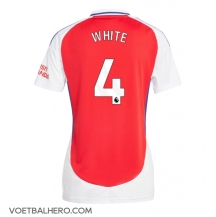 Arsenal Ben White #4 Thuis tenue Dames 2024-25 Korte Mouwen