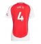 Arsenal Ben White #4 Thuis tenue Dames 2024-25 Korte Mouwen