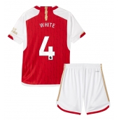 Arsenal Ben White #4 Thuis tenue Kids 2023-24 Korte Mouwen (+ broek)