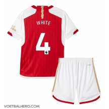 Arsenal Ben White #4 Thuis tenue Kids 2023-24 Korte Mouwen (+ broek)