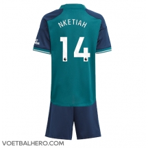 Arsenal Eddie Nketiah #14 Derde tenue Kids 2023-24 Korte Mouwen (+ broek)