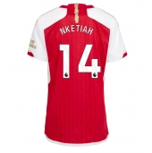 Arsenal Eddie Nketiah #14 Thuis tenue Dames 2023-24 Korte Mouwen