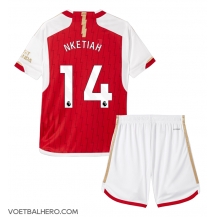 Arsenal Eddie Nketiah #14 Thuis tenue Kids 2023-24 Korte Mouwen (+ broek)