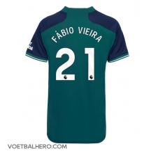 Arsenal Fabio Vieira #21 Derde tenue Dames 2023-24 Korte Mouwen