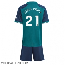 Arsenal Fabio Vieira #21 Derde tenue Kids 2023-24 Korte Mouwen (+ broek)