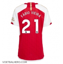 Arsenal Fabio Vieira #21 Thuis tenue Dames 2023-24 Korte Mouwen