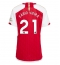 Arsenal Fabio Vieira #21 Thuis tenue Dames 2023-24 Korte Mouwen