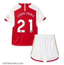 Arsenal Fabio Vieira #21 Thuis tenue Kids 2023-24 Korte Mouwen (+ broek)