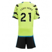 Arsenal Fabio Vieira #21 Uit tenue Kids 2023-24 Korte Mouwen (+ broek)