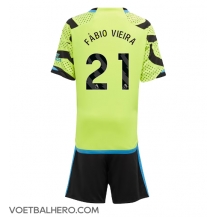 Arsenal Fabio Vieira #21 Uit tenue Kids 2023-24 Korte Mouwen (+ broek)