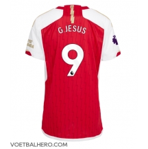 Arsenal Gabriel Jesus #9 Thuis tenue Dames 2023-24 Korte Mouwen