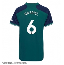 Arsenal Gabriel Magalhaes #6 Derde tenue Dames 2023-24 Korte Mouwen