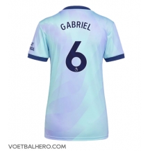 Arsenal Gabriel Magalhaes #6 Derde tenue Dames 2024-25 Korte Mouwen