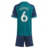 Arsenal Gabriel Magalhaes #6 Derde tenue Kids 2023-24 Korte Mouwen (+ broek)