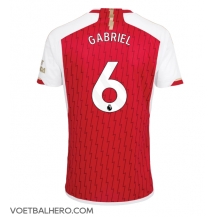 Arsenal Gabriel Magalhaes #6 Thuis tenue 2023-24 Korte Mouwen