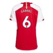 Arsenal Gabriel Magalhaes #6 Thuis tenue Dames 2023-24 Korte Mouwen