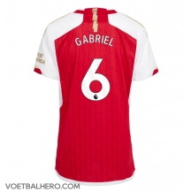 Arsenal Gabriel Magalhaes #6 Thuis tenue Dames 2023-24 Korte Mouwen