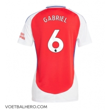 Arsenal Gabriel Magalhaes #6 Thuis tenue Dames 2024-25 Korte Mouwen