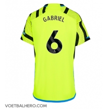 Arsenal Gabriel Magalhaes #6 Uit tenue Dames 2023-24 Korte Mouwen