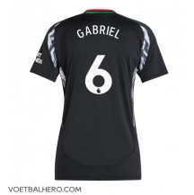 Arsenal Gabriel Magalhaes #6 Uit tenue Dames 2024-25 Korte Mouwen