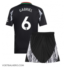 Arsenal Gabriel Magalhaes #6 Uit tenue Kids 2024-25 Korte Mouwen (+ broek)