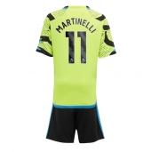 Arsenal Gabriel Martinelli #11 Uit tenue Kids 2023-24 Korte Mouwen (+ broek)